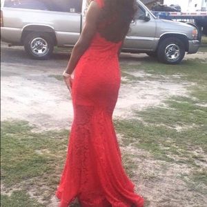My red prom dress